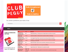 Tablet Screenshot of club-peguy.fr